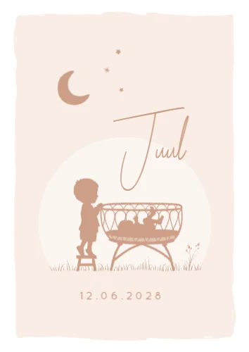 Staande enkele kaart