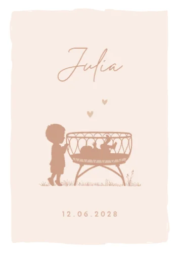 Staande enkele kaart