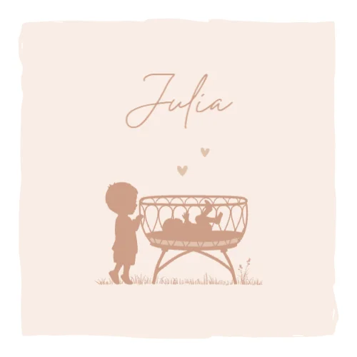 Vierkante gevouwen kaart