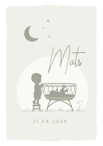 Staande enkele kaart