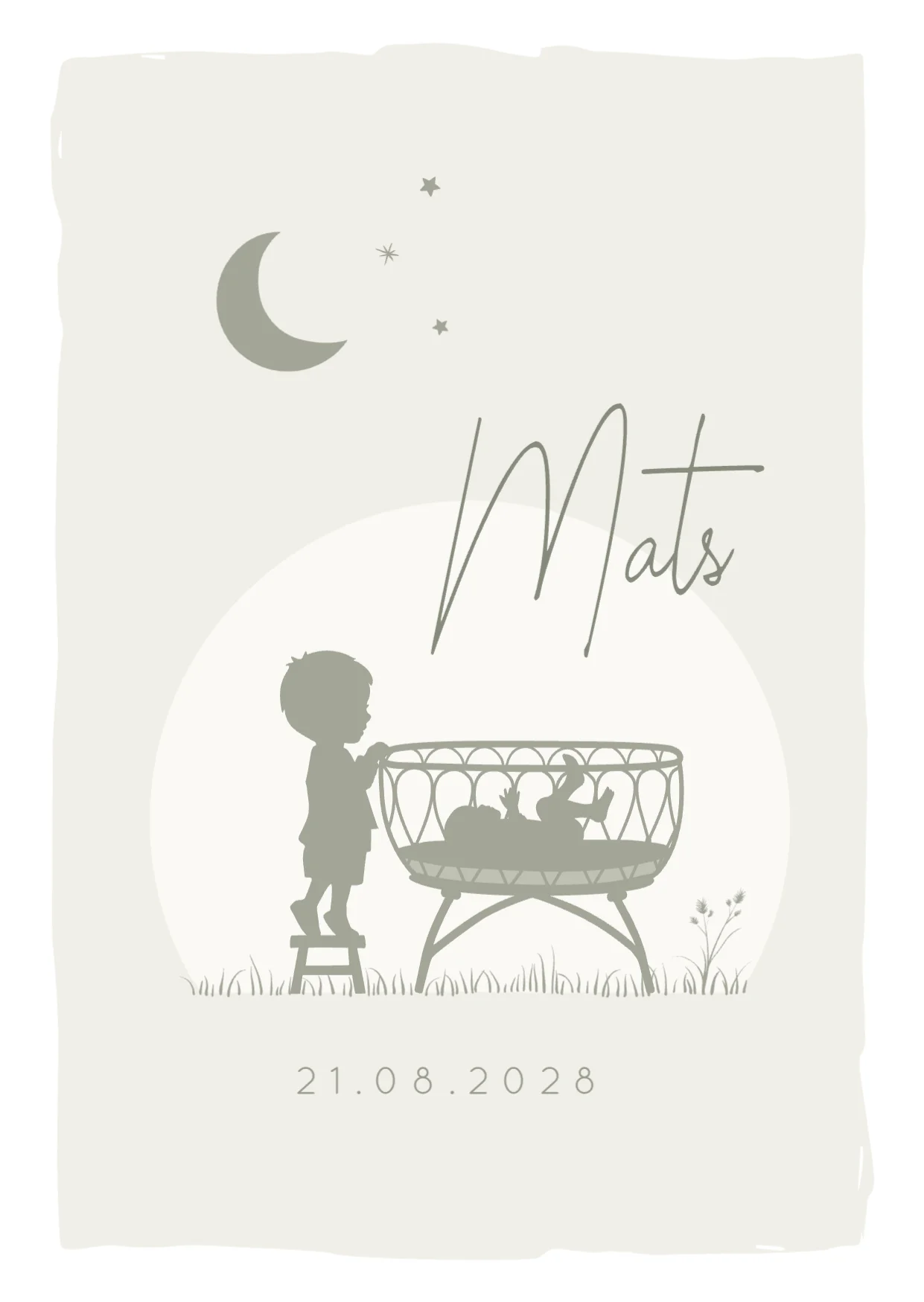 Silhouet grote broer