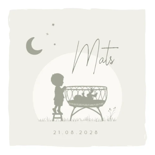 Vierkante gevouwen kaart