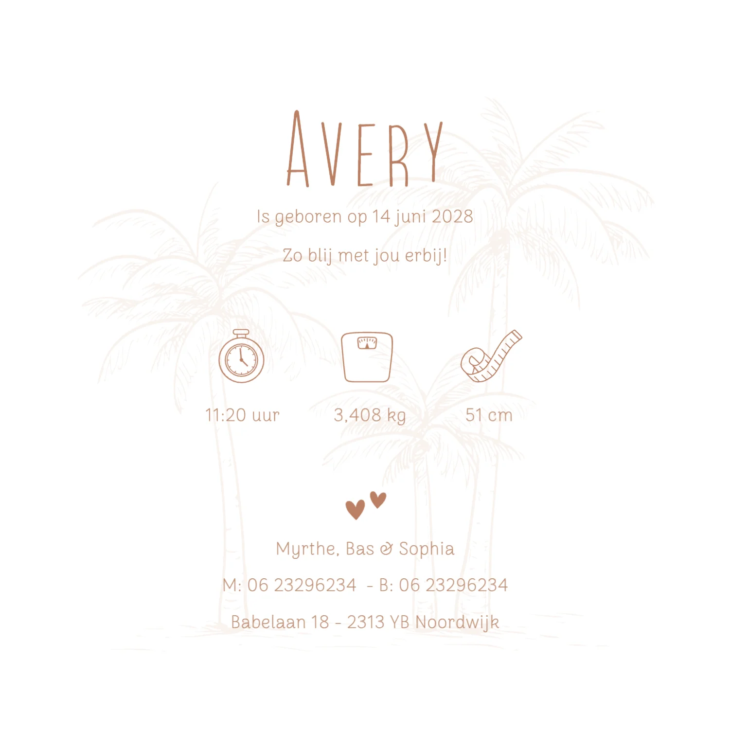 Silhouetjes strand binnenkant