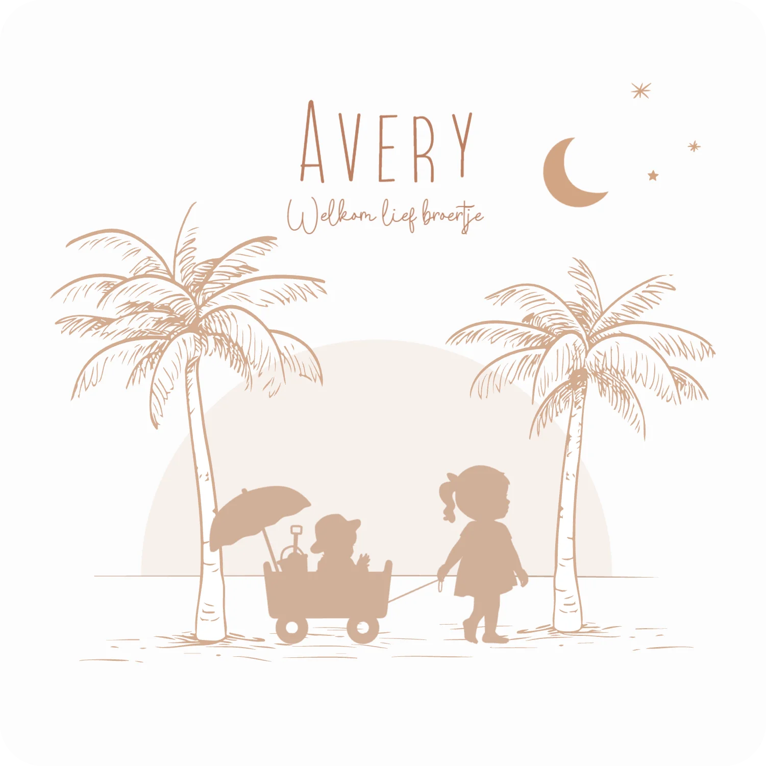 Silhouetjes strand
