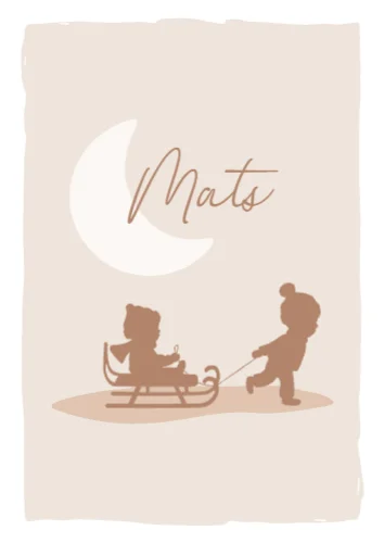 Staande enkele kaart