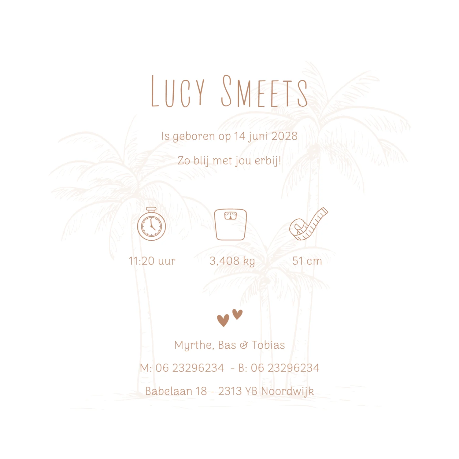 Silhouet hangmat - Terug