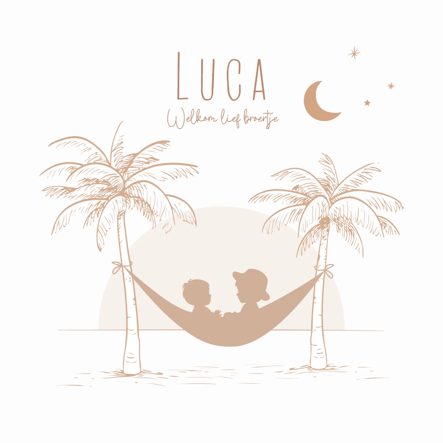 Silhouetjes in hangmat