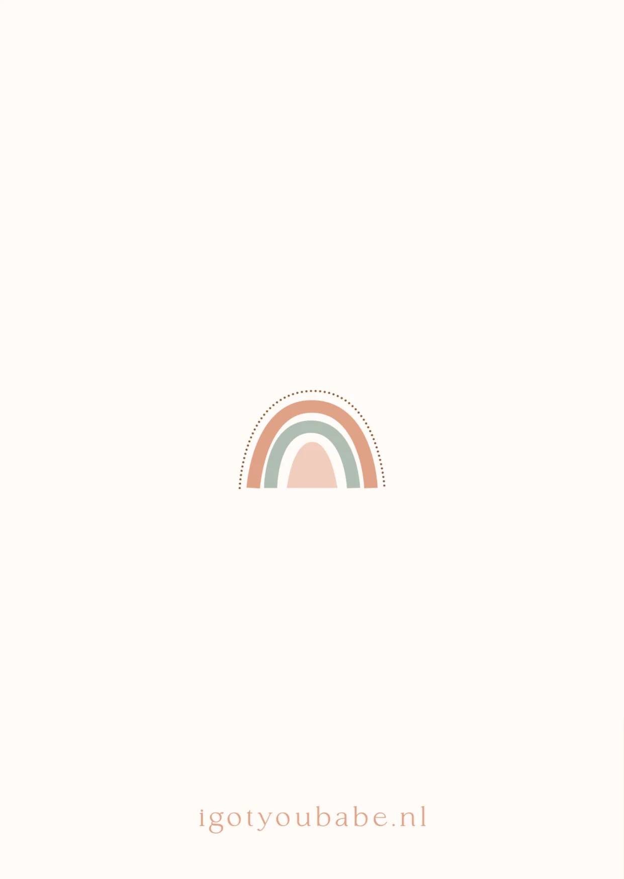 Boho met regenboog - Terug