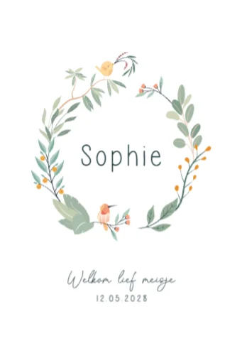 Staande enkele kaart