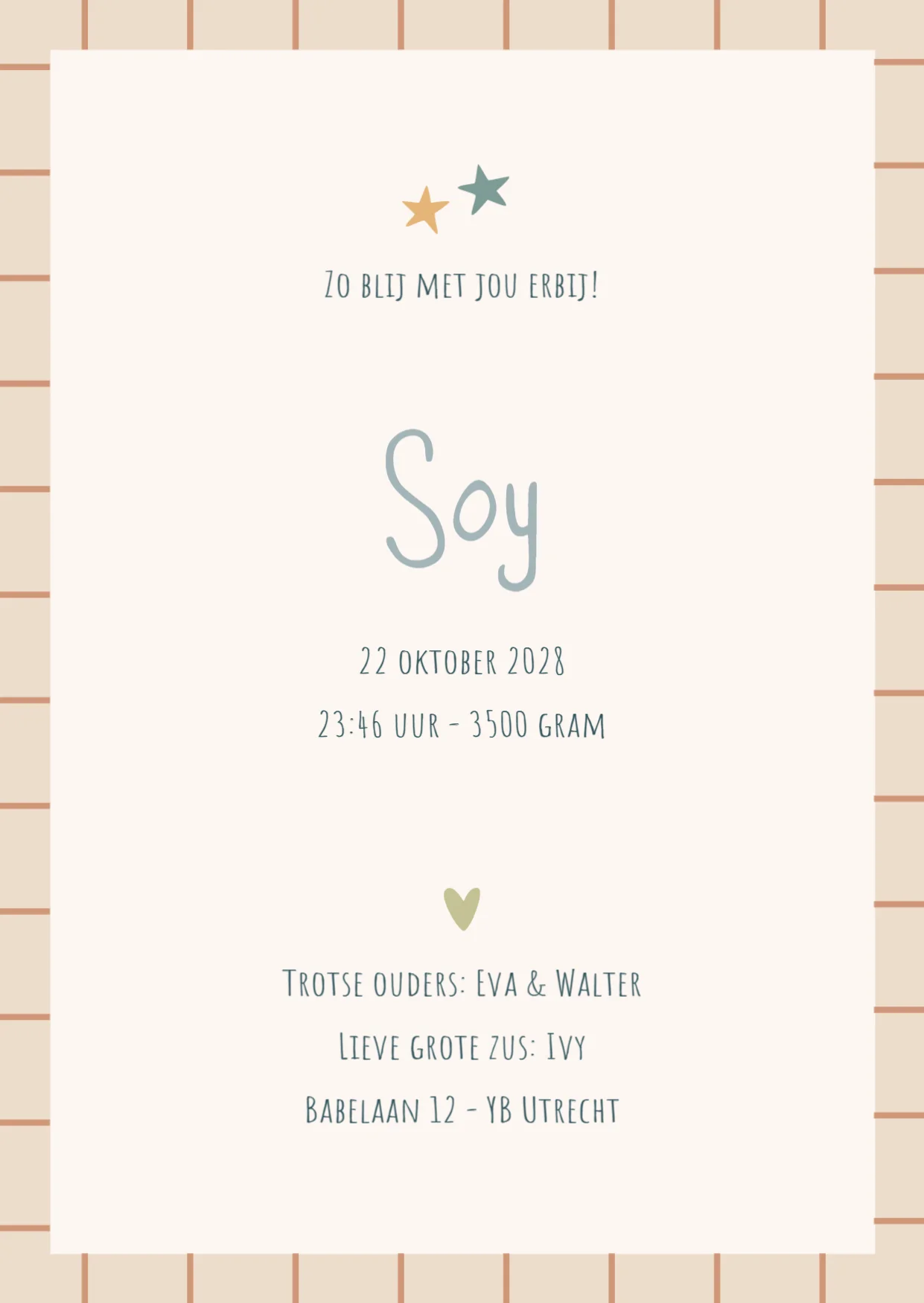 Zomers patroon - Terug