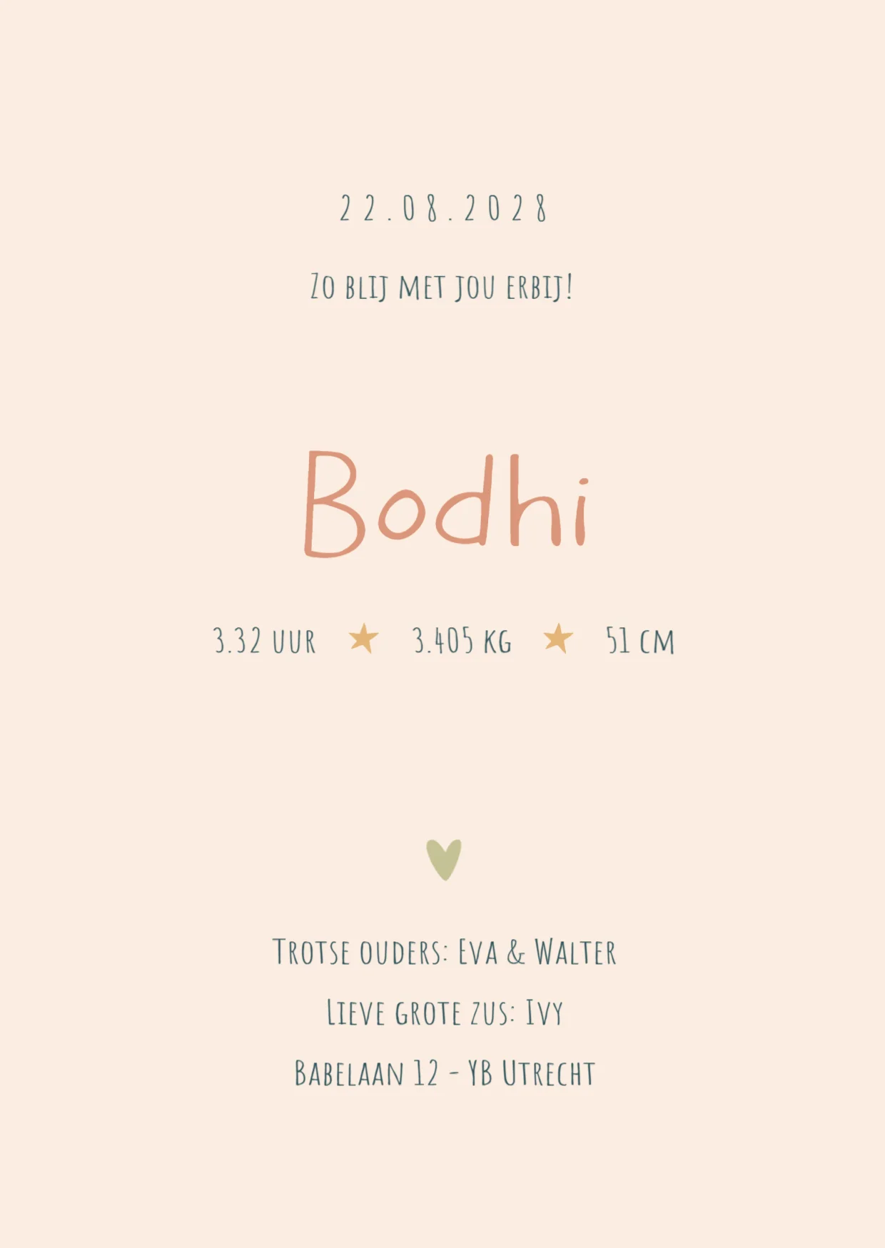 Patroon van regenboogjes en palmbomen binnenkant