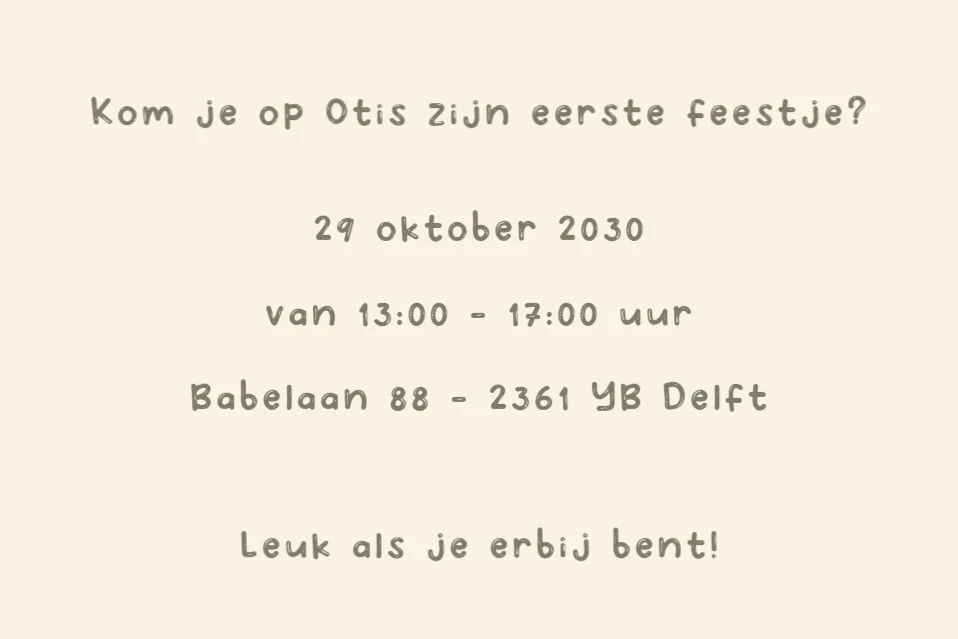 Typografisch - Terug