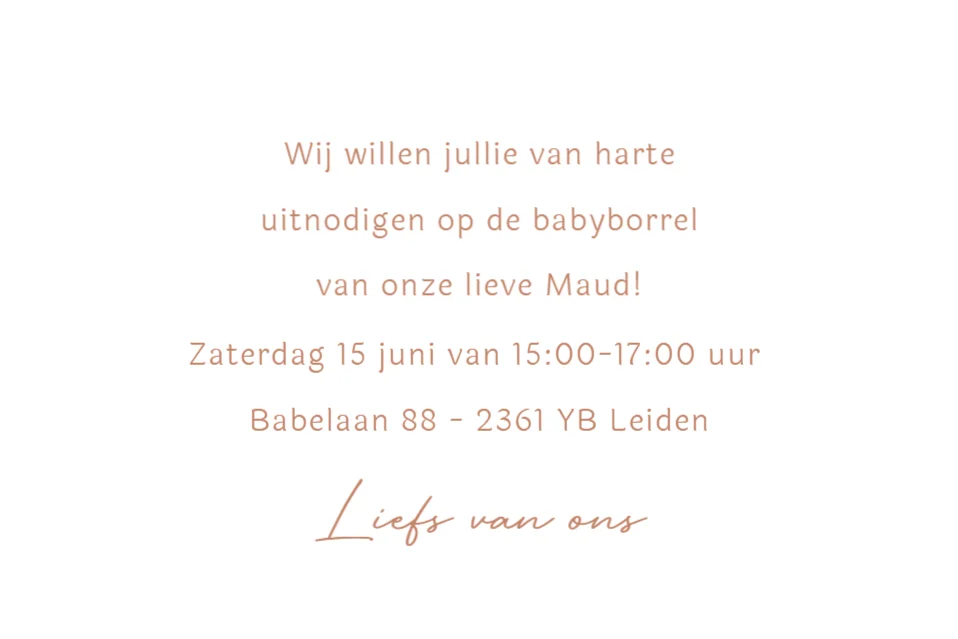 Basic naam met hartje - Terug