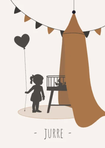 Staande enkele kaart