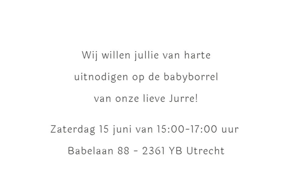 Grote zus met ballon bij wiegje - Terug