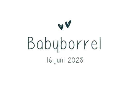 Babyborrelkaart