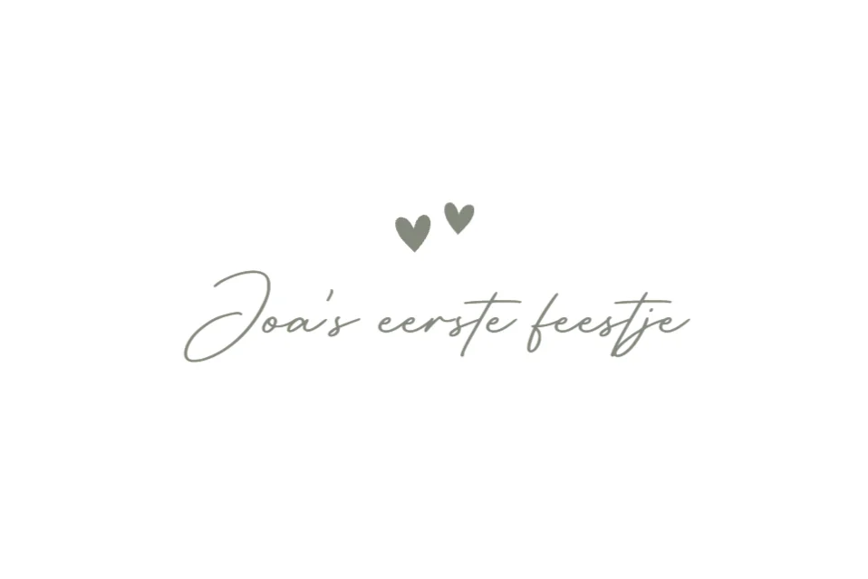 Golvend kader met initiaal