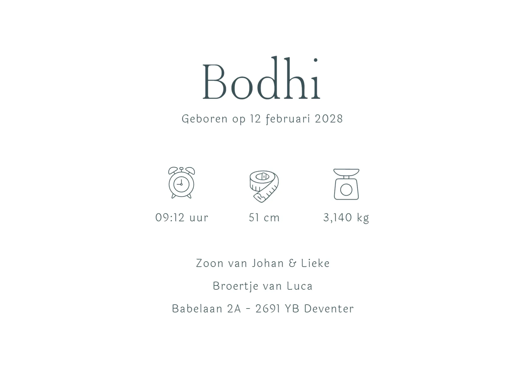 Broertjes met slee binnenkant