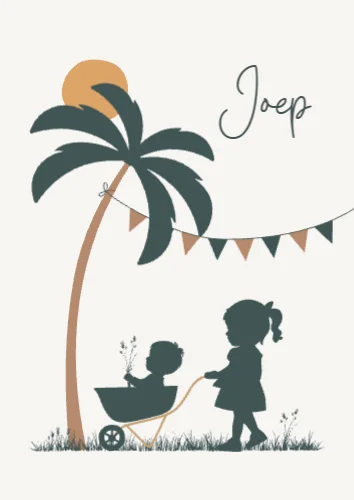 Staande enkele kaart