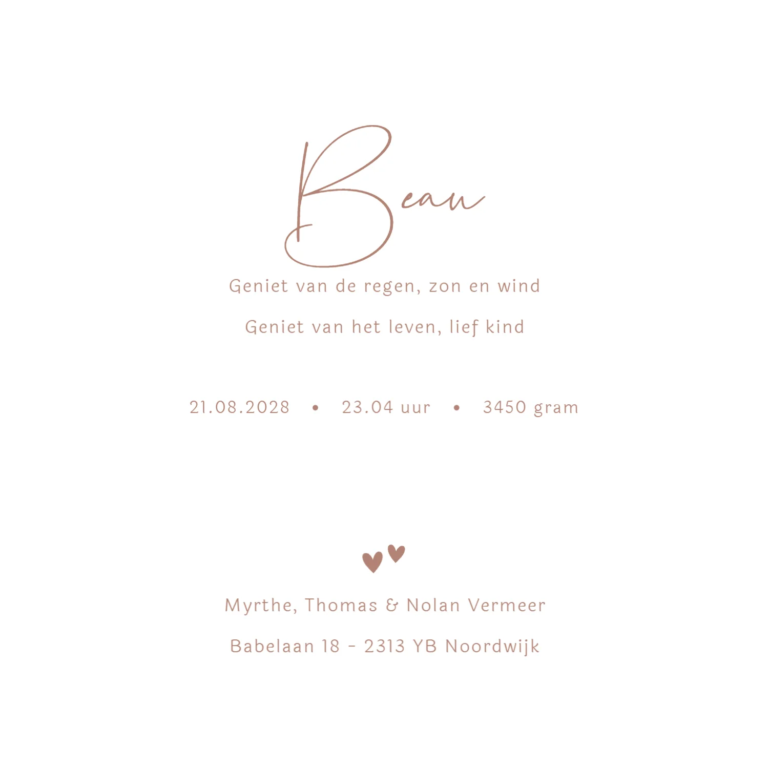 Silhouet grote broer met zusje - Binnenkant