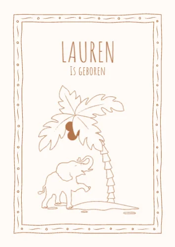 Staande enkele kaart