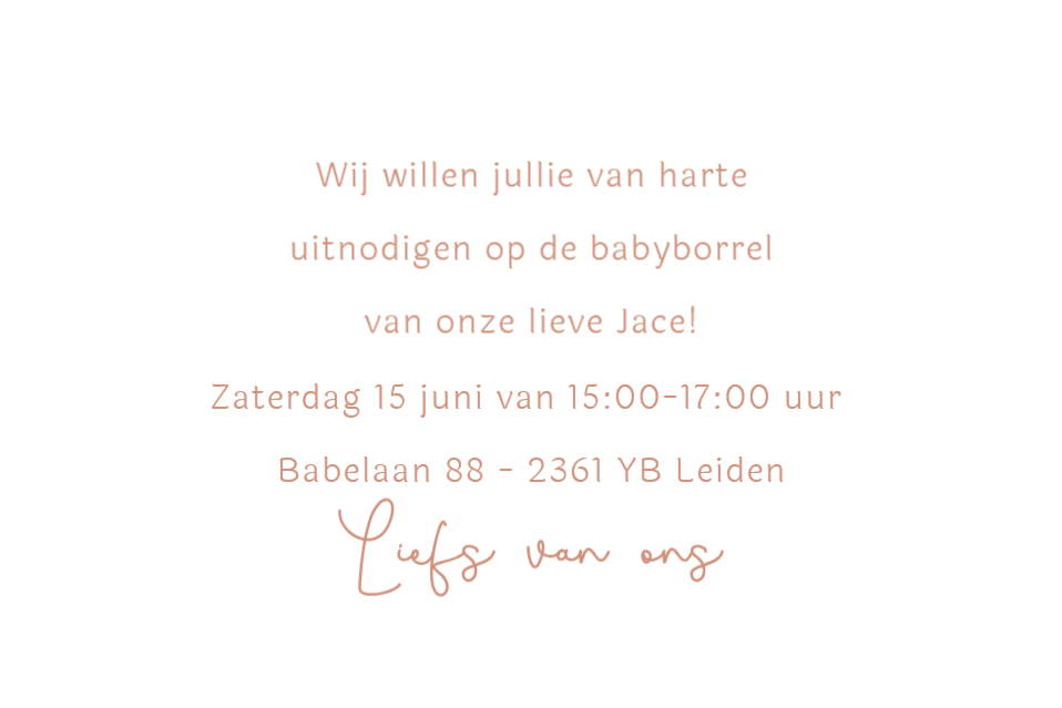 Beige Strepen - Terug