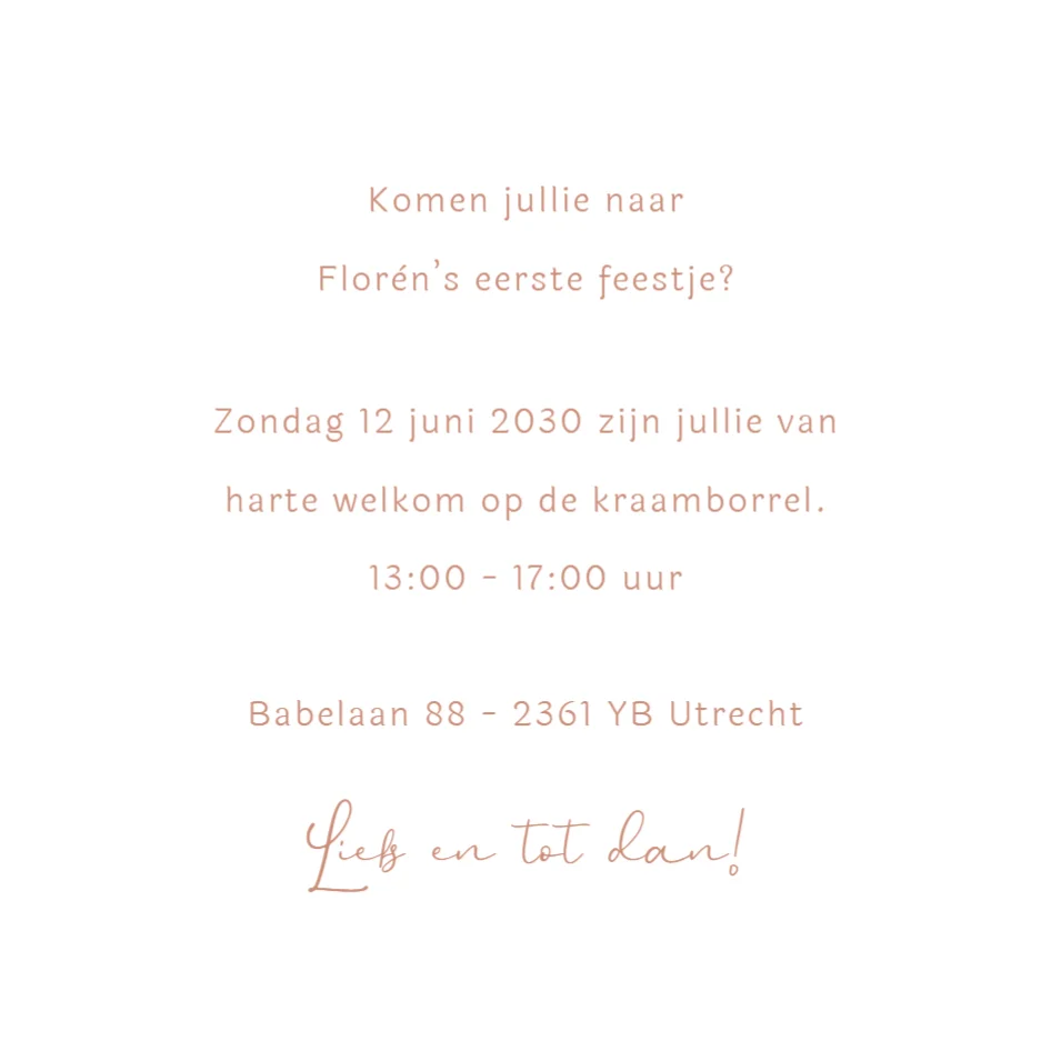 Konijntje met initiaal - Terug