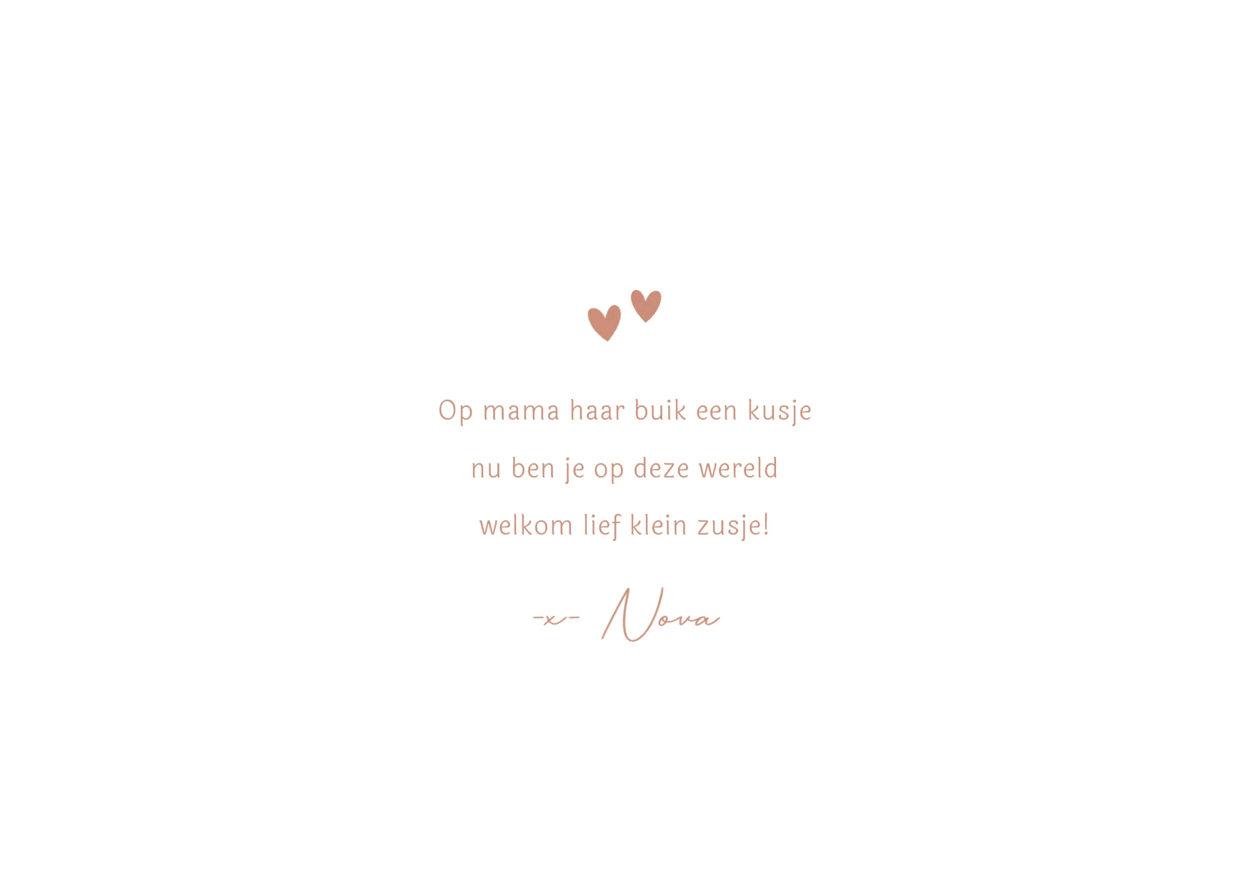 Konijntje met initiaal - Binnenkant - Left