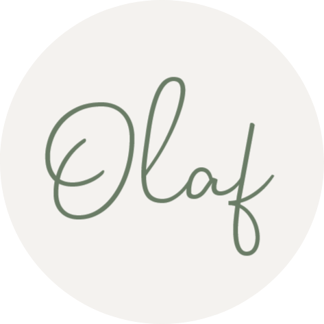 Olaf in Groene Handlettering