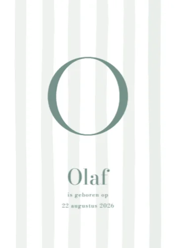 Staande enkele kaart