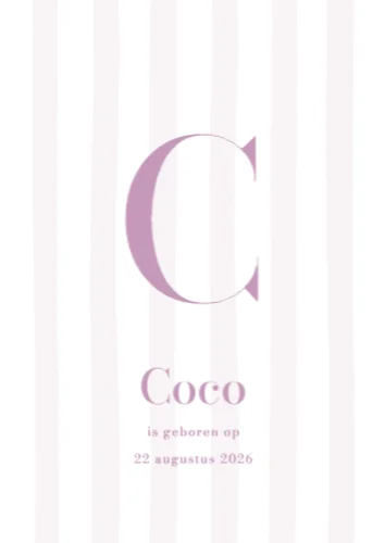 Staande enkele kaart