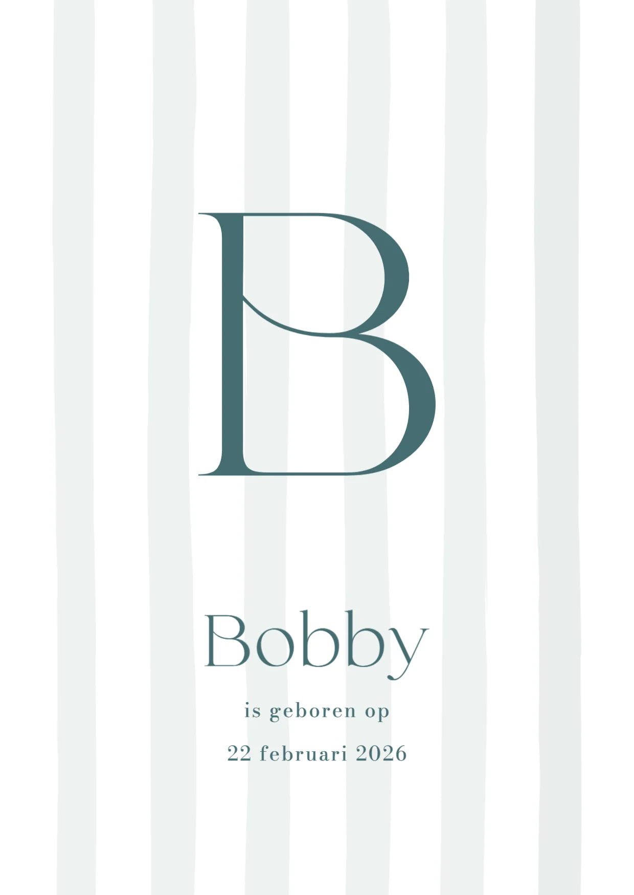 Initiaal voor een jongen