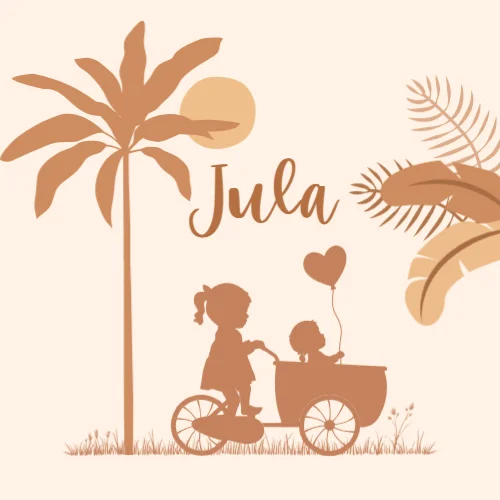 Vierkante gevouwen kaart