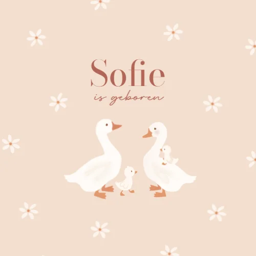 Vierkante gevouwen kaart