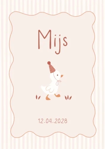 Staande enkele kaart