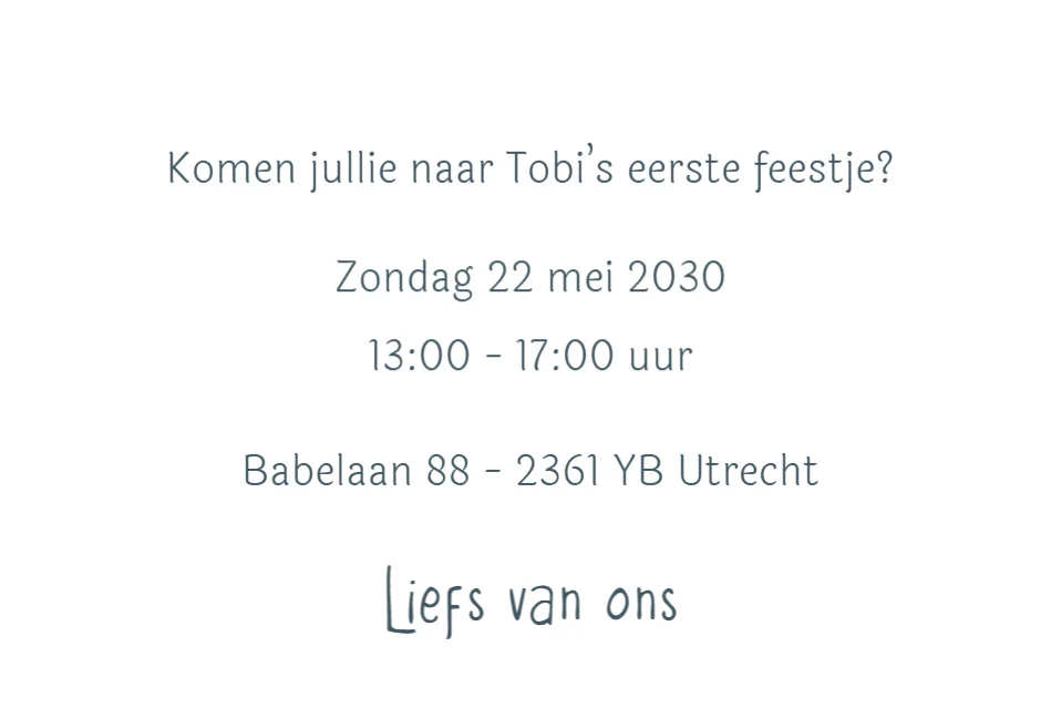 Gansje met feestmuts - Terug