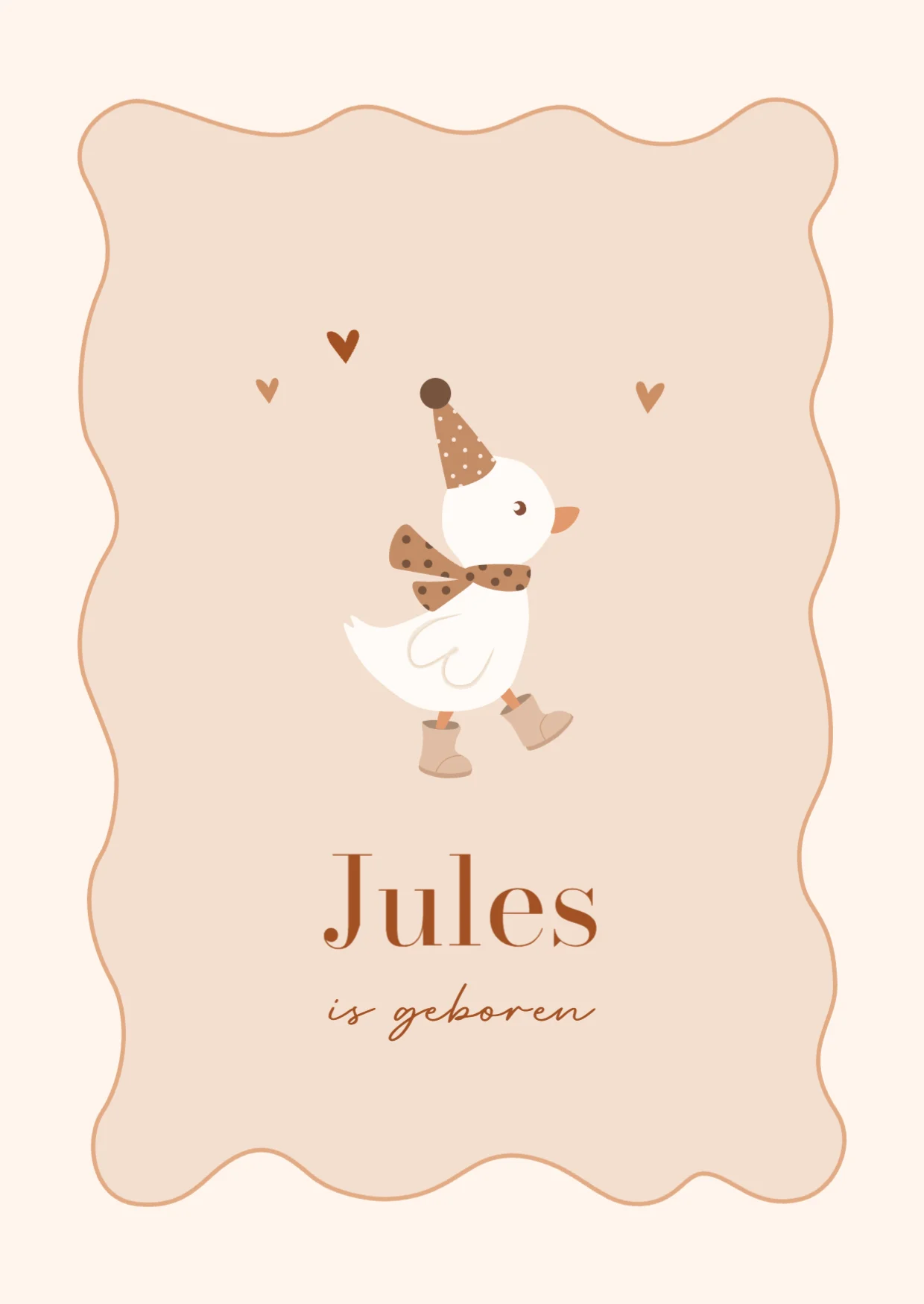 Gansje met feestmuts