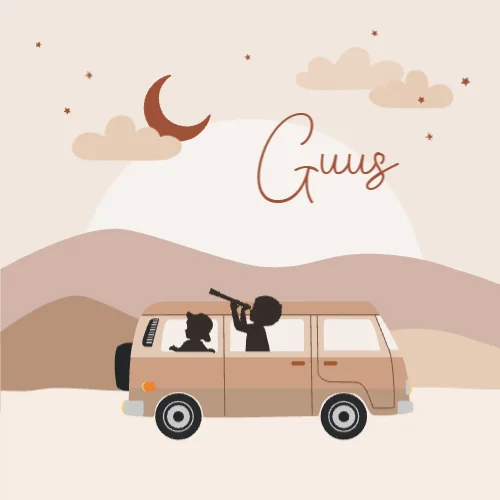 Vierkante gevouwen kaart