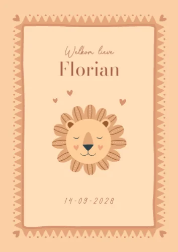 Staande enkele kaart