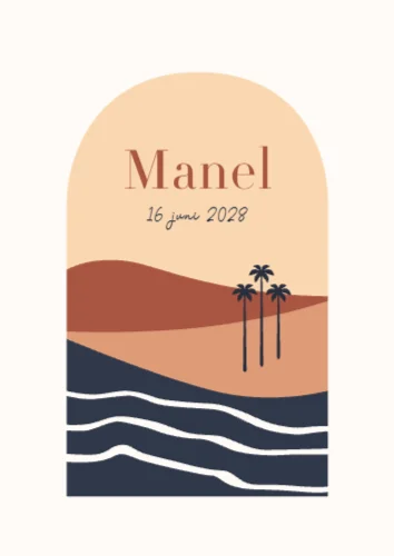 Staande enkele kaart