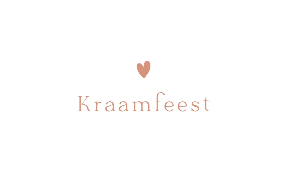 Minimalistisch geboortekaartje