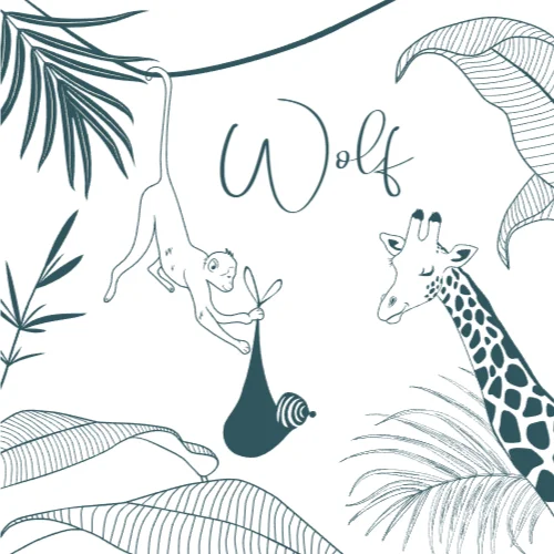 Vierkante gevouwen kaart