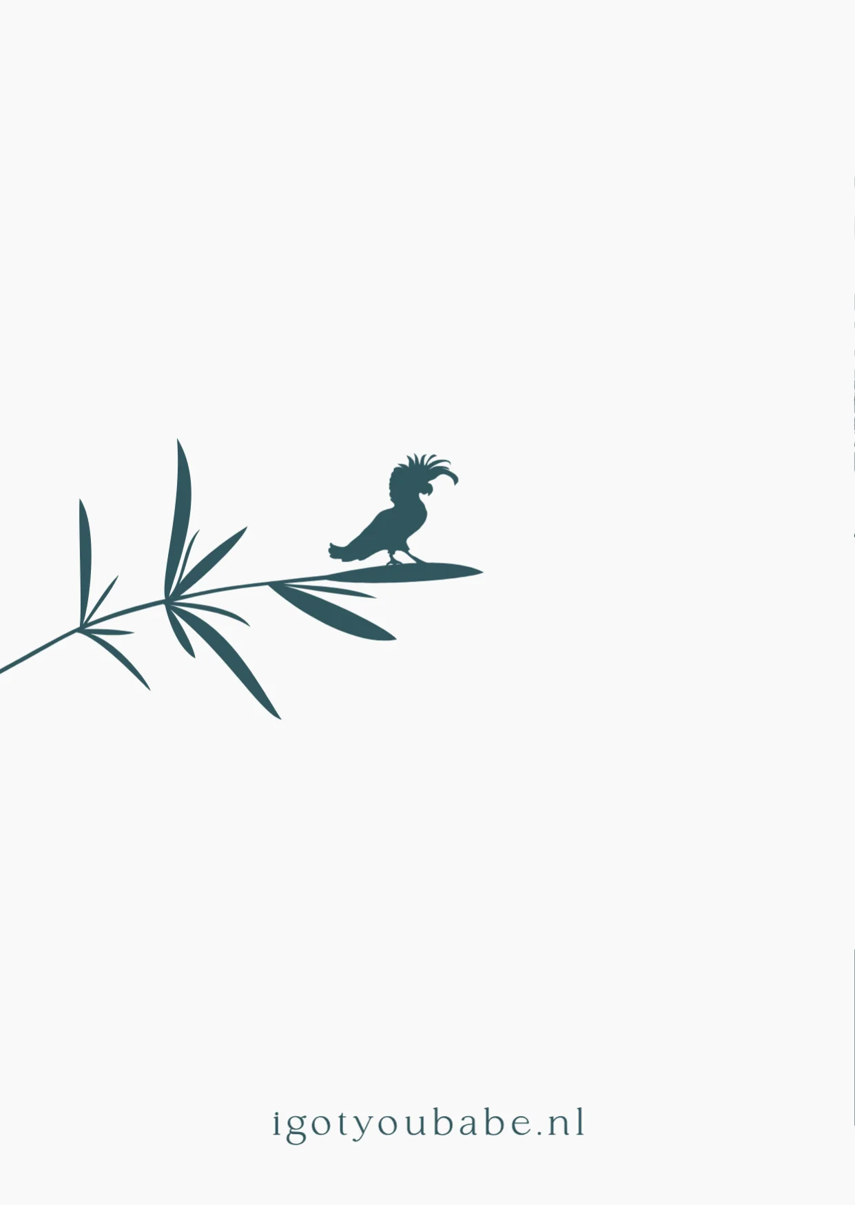 Jungle dieren met palmbladeren - Terug
