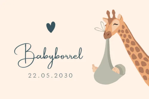 Babyborrelkaart