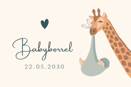 Babyborrelkaart