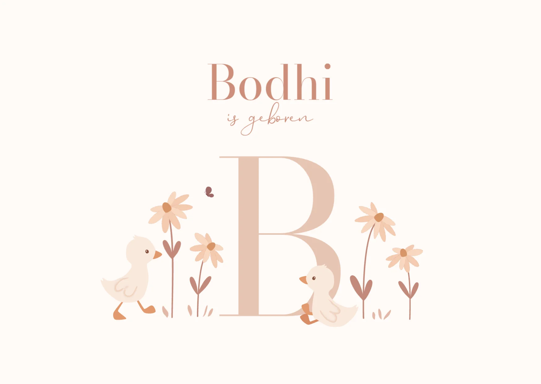 Eendjes met initiaal