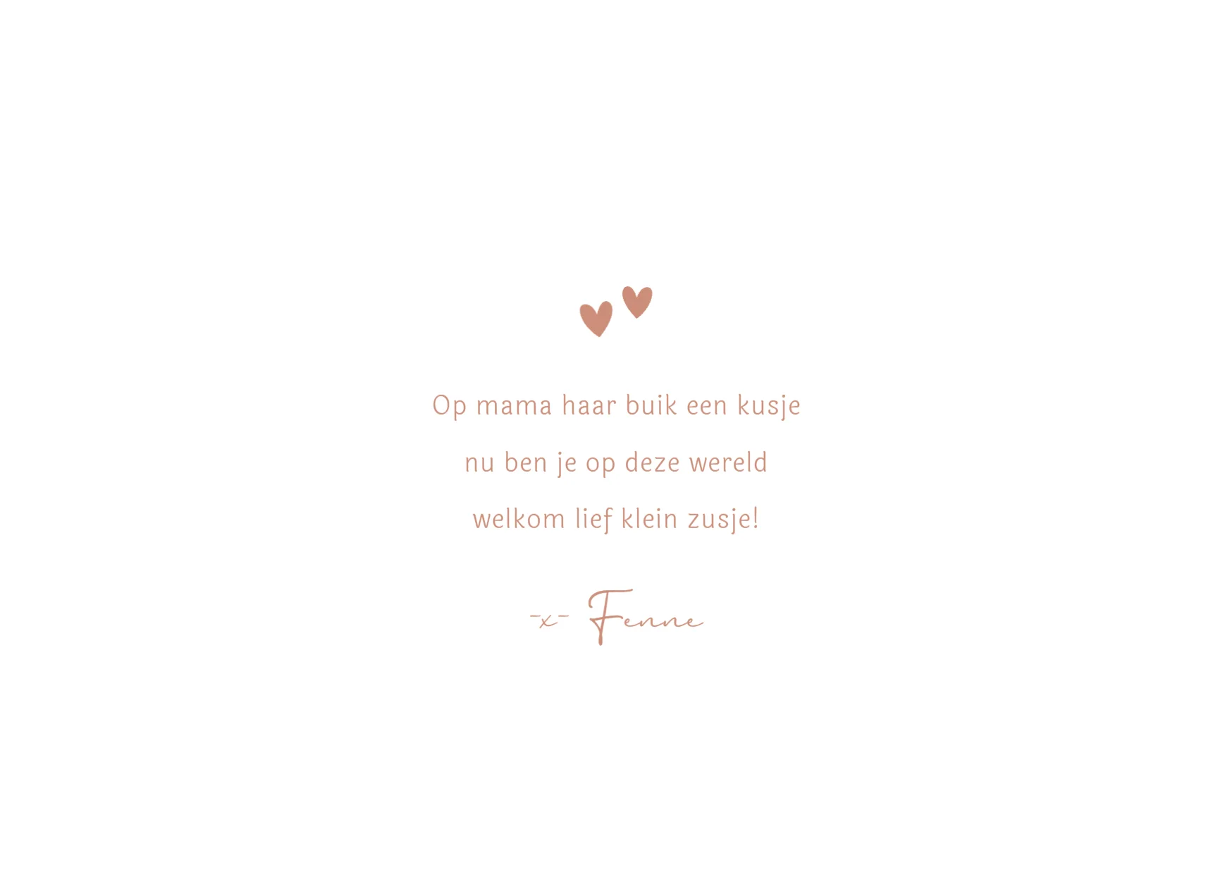 Eendjes met initiaal - Binnenkant - Left