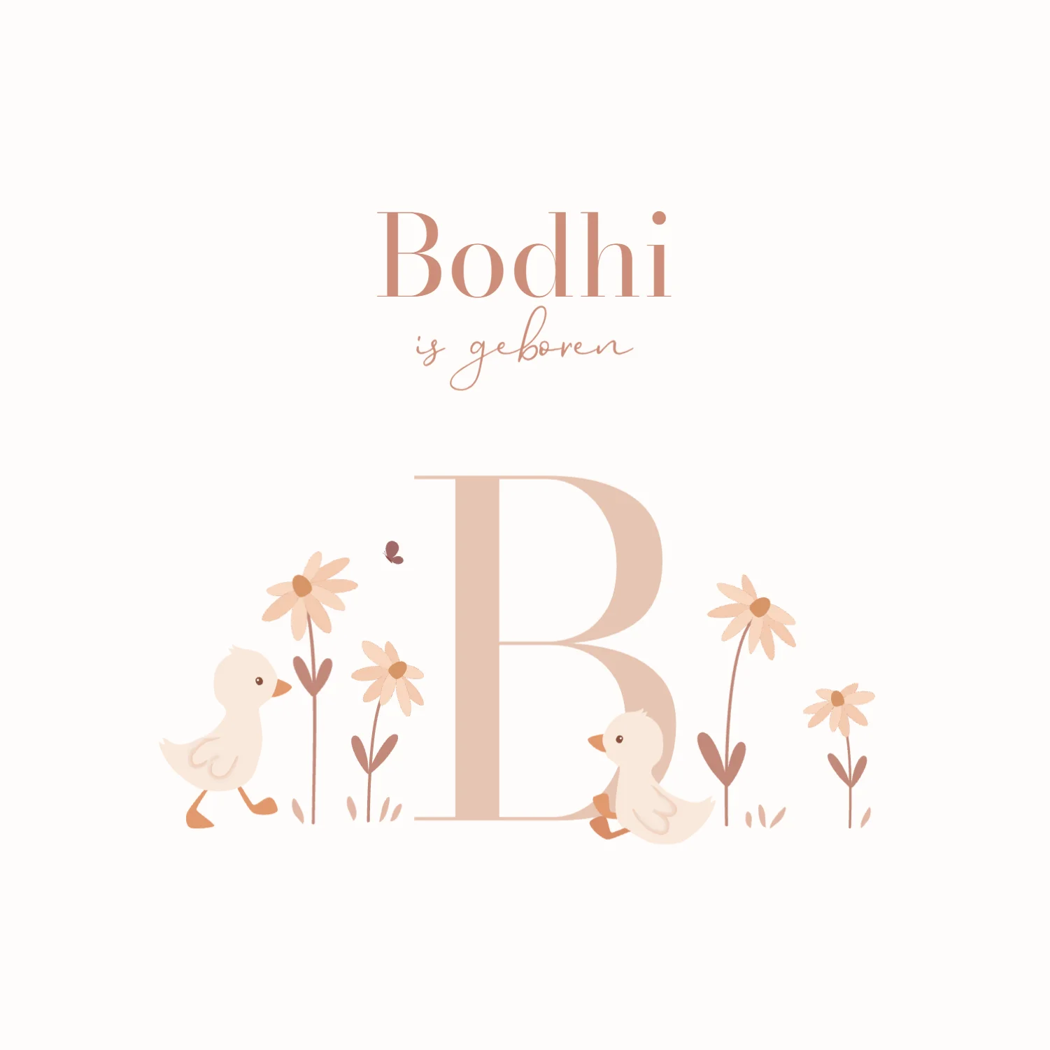 Eendjes met initiaal