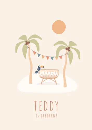 Staande enkele kaart