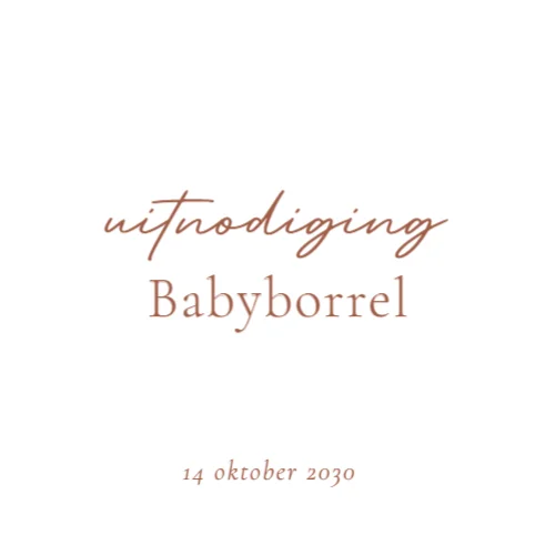 Babyborrelkaart
